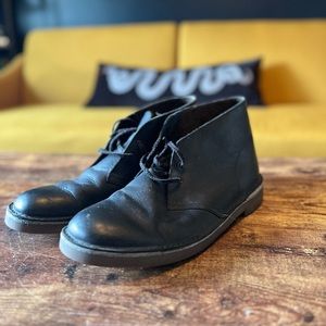 Men’s Black Leather Clark’s